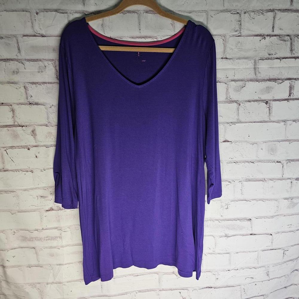 Long purple cotton tunic